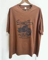 7XL-10XL Big & Tall Men's Daily Leisure Harley Motorcycle Cotton Crewneck Short Sleeve T-shirt